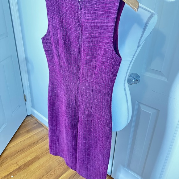Anne Klein Textured Purple Midi Dress - Picture 5 of 12